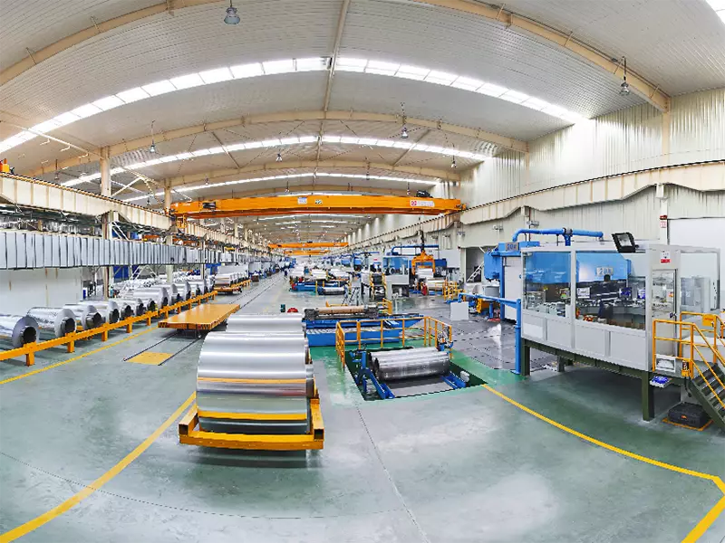 Modern aluminum foil rolling production system for industrial foil manufacturing