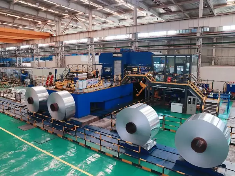 Precision cold rolling mill for aluminum strip foil and sheet processing