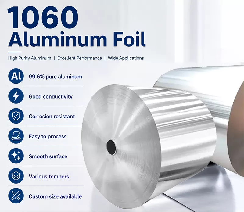 1060 aluminum foil coil surface and features