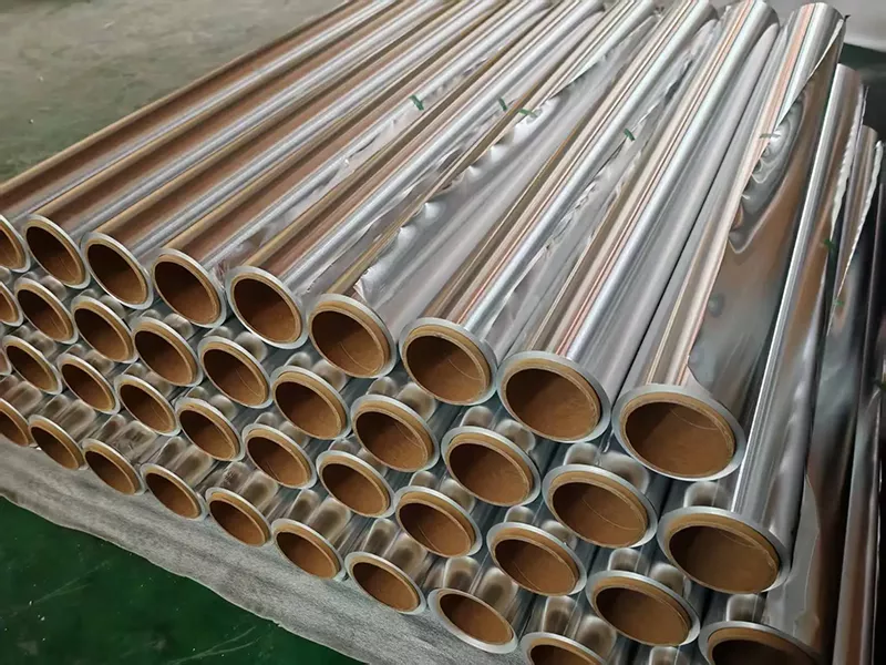Finished 1070 aluminum foil rolls supplied by Haomei Aluminum
