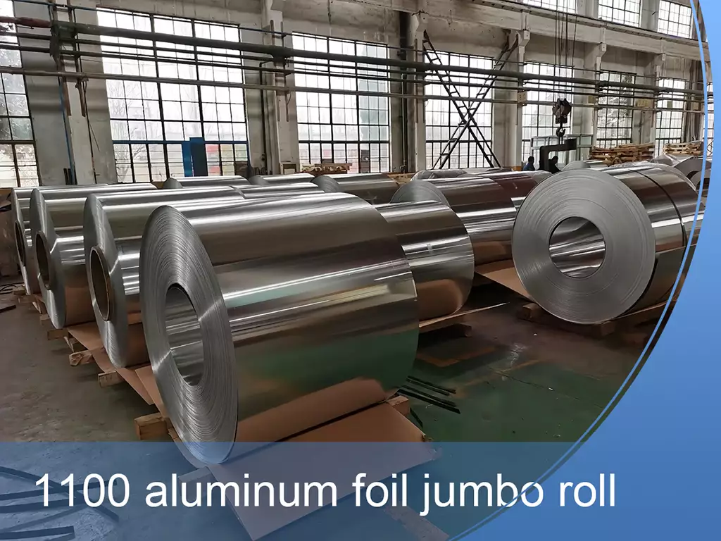 1100 aluminum foil jumbo roll at Haomei Aluminum production facility