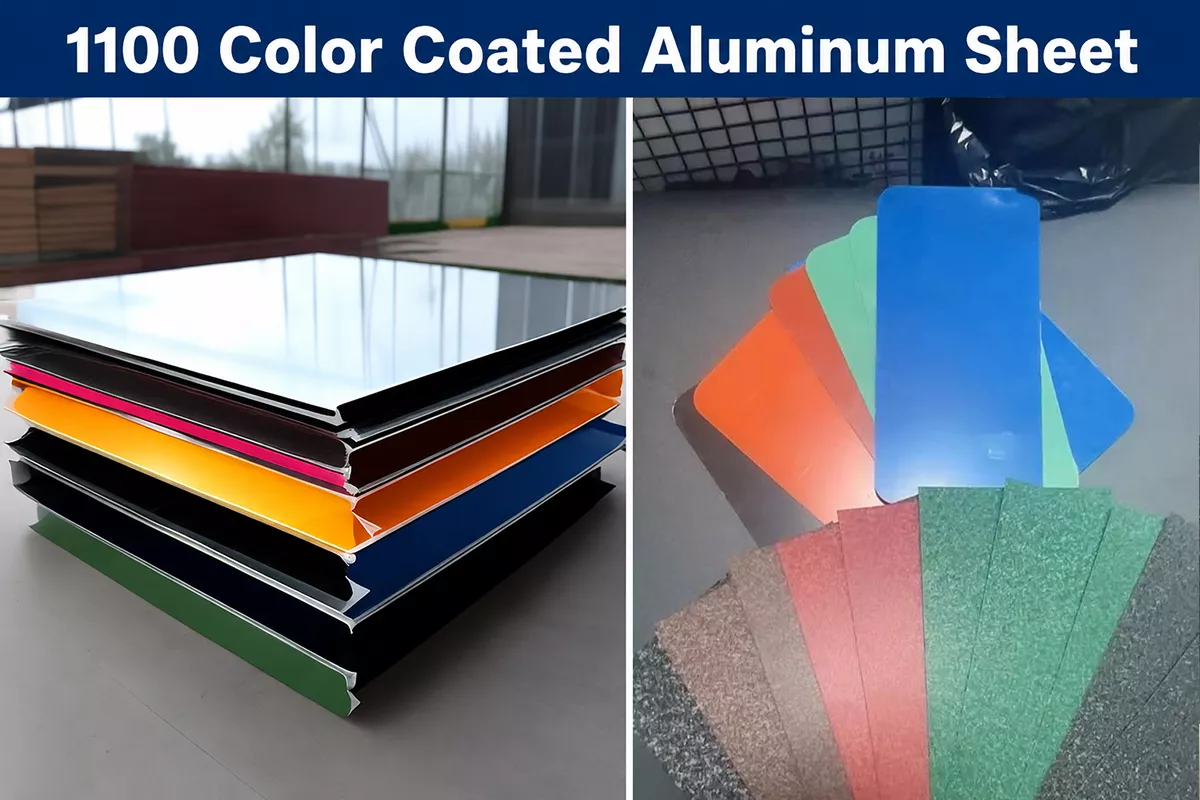 1100 color coated aluminum sheet in customized colors and finishes