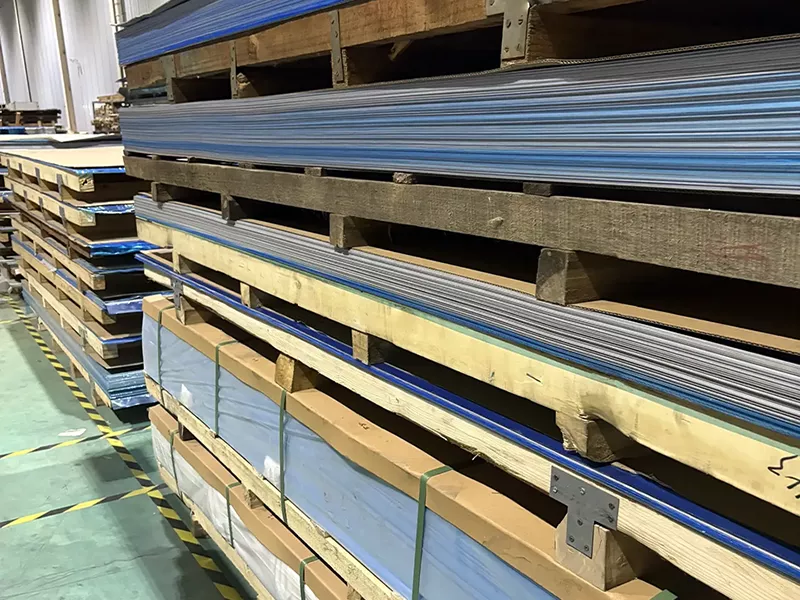 1100 O aluminum sheet export packaging with wooden pallet and moisture-proof wrapping