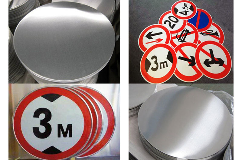 Road Sign Aluminum Circle