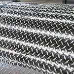 .188 (3/16) thick 2mm aluminium checker plate 6061