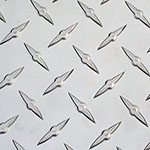 .250 (1/4) thick - Extra Wide 2mm aluminium checker plate 3003