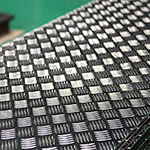 .063 (1/16) thick - Extra Wide 2mm aluminium checker plate 3003 H22