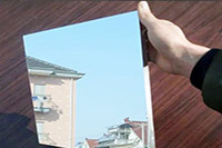 400mm x 69mm x 0.45mm aluminium reflector sheet