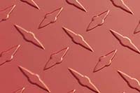 Red aluminum diamond plate