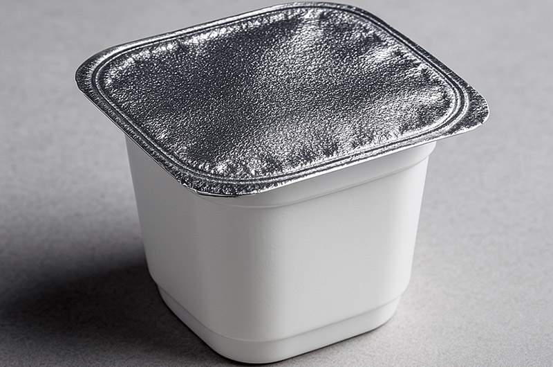 Aluminum foil for yogurt packaging