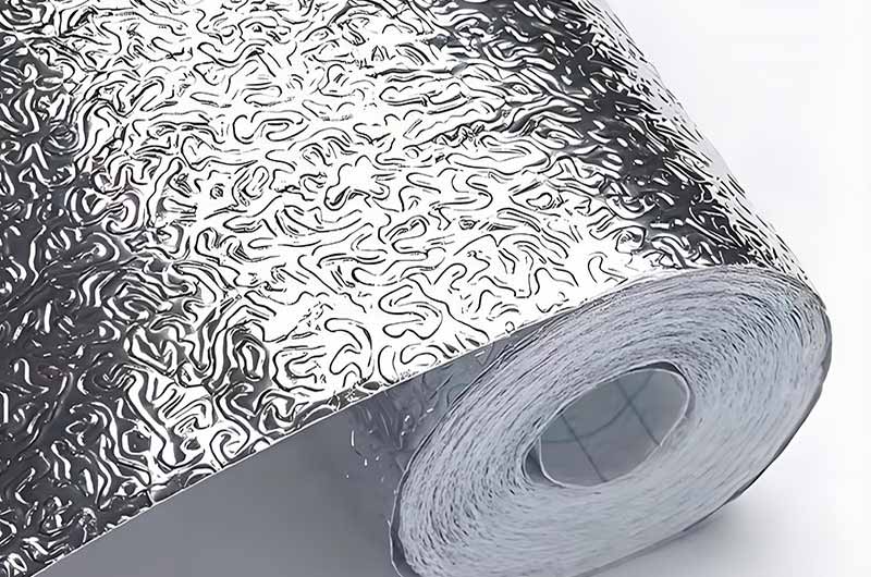 Embossed aluminium foil