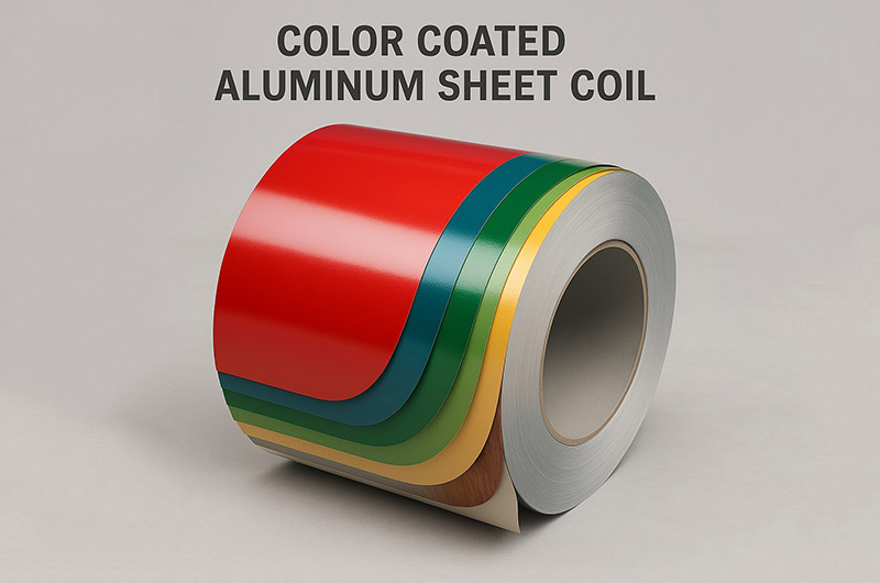Color coated aluminum coil