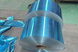 papel de aluminio azul