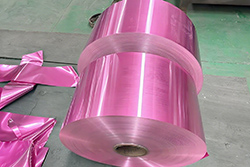 papel de aluminio rosa