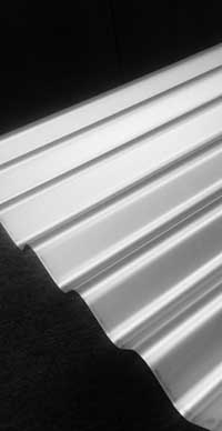 Anodized corrugated aluminum sheet