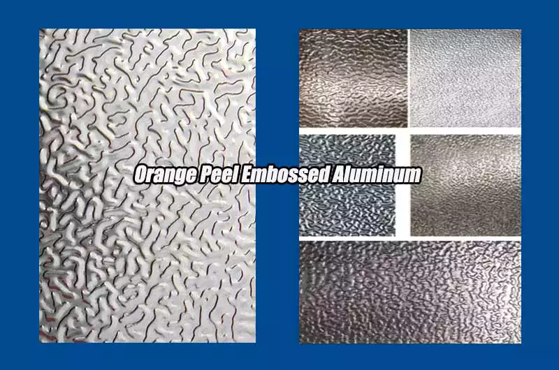 Orange peel embossed aluminum sheet coil