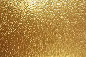 Gold Embossed Aluminum Coil