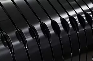 Black aluminum strip
