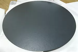 Disco circular de aluminio gris