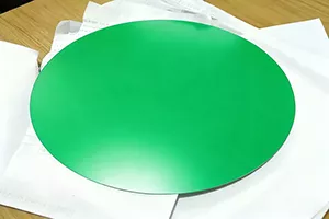 Disco circular de aluminio verde