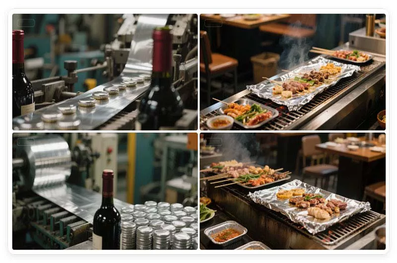 Aplicações de folha de alumínio 8011