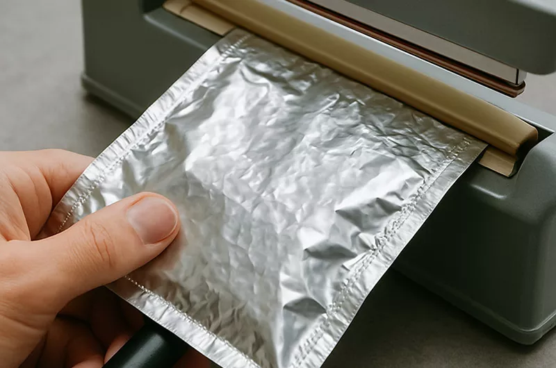 Folha de alumínio para selar a quente