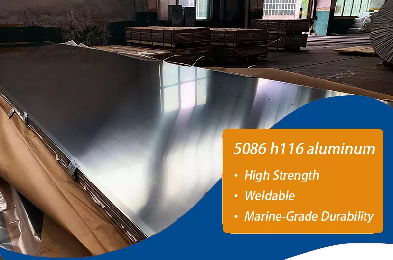 Chapa de alumínio 5086 h116