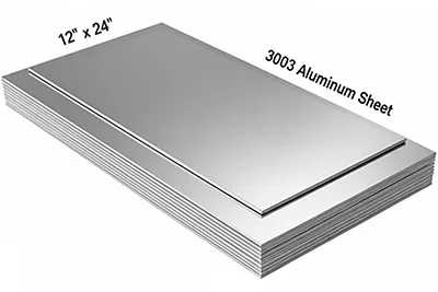Алюминиевый лист 3003 размером 12 x 24 дюйма.