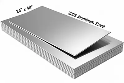 Алюминиевый лист 3003 размером 24 x 48 дюймов.