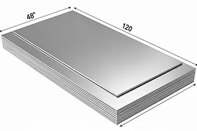 Алюминиевый лист 3003 размером 48 x 120 см.