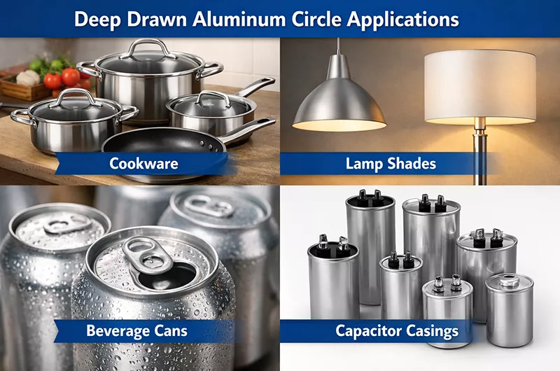 深絞りアルミ円板の用途