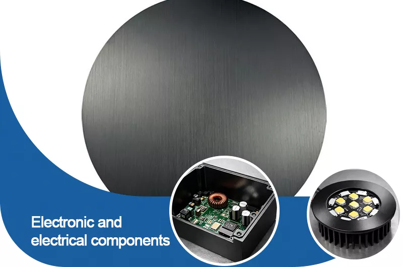 Teflon Coated Aluminum Disc Circle for Electronic and Electrical Components