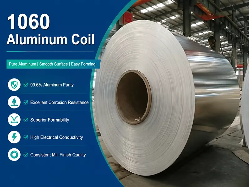 Superficie de acabado liso de laminación de bobina de aluminio 1060