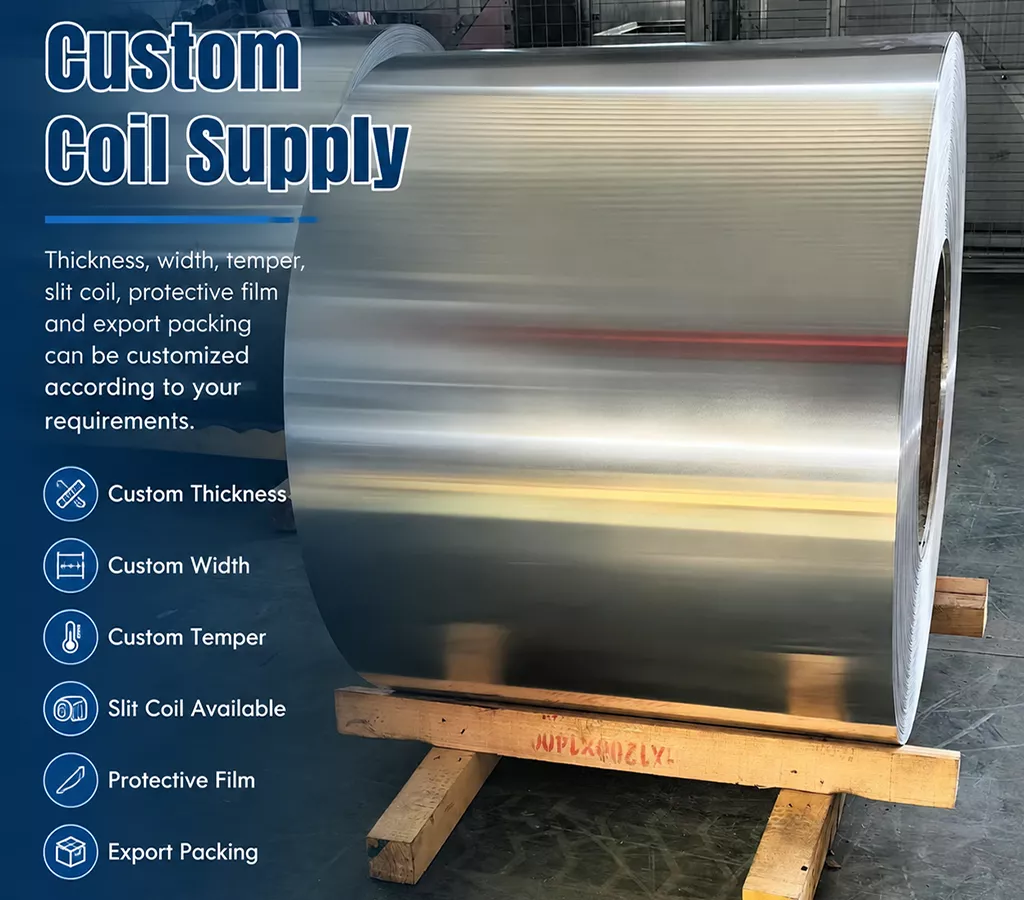 Haomei Aluminum 1100 aluminum coil with smooth surface finish