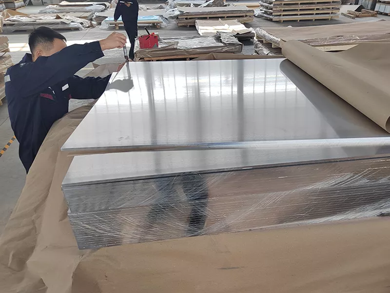 3003 H14 aluminum sheet quality control inspection including chemical composition testing, thickness measurement and surface checking