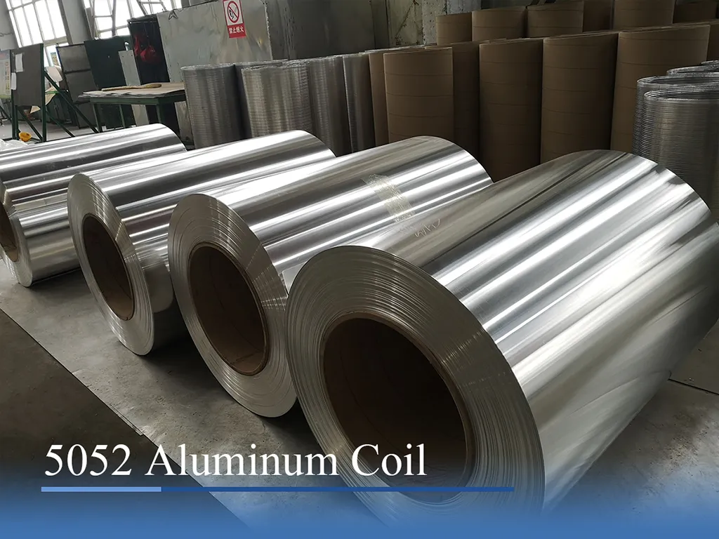 5052 aluminum coil in warehouse ready for slitting and export packaging