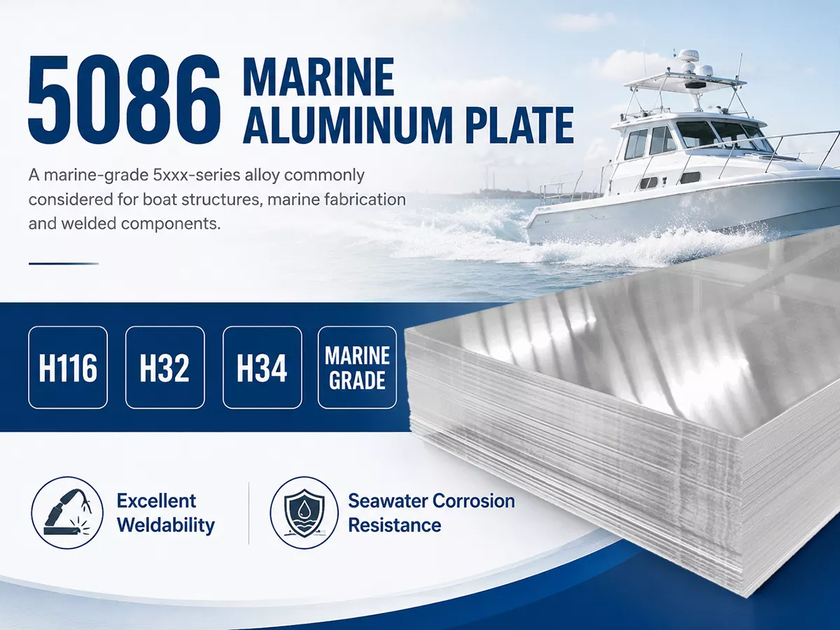 5086 marine grade aluminum plate for marine applications