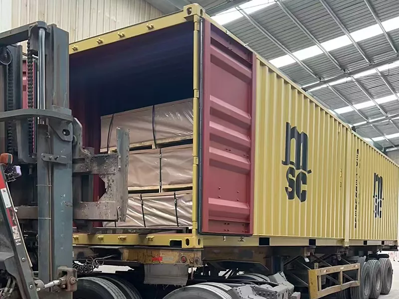 5754 aluminum sheet container loading for global delivery