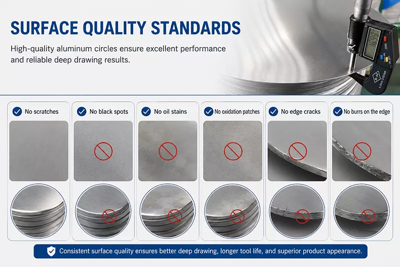 Cookware Aluminum Circle Surface Quality