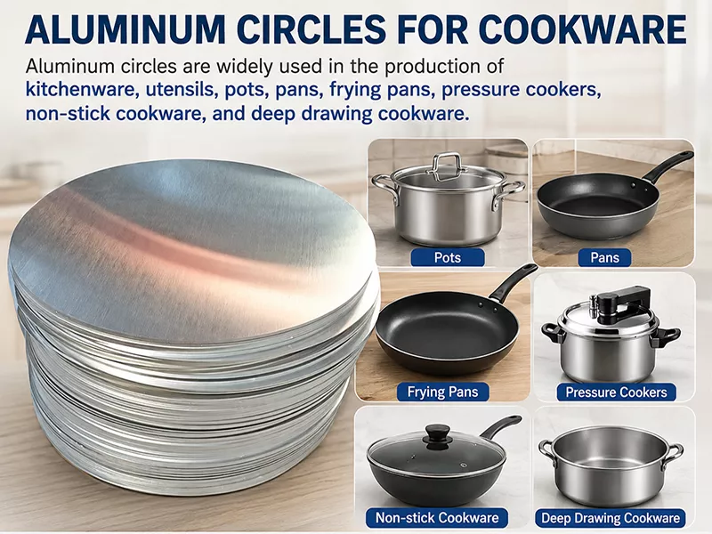 Aluminium disc for cookware production