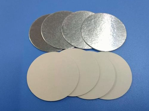 Round aluminum foil induction seal liner material, double side PE foam wad for plastic bottle cap sealing