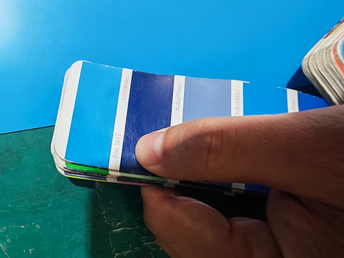 PVDF aluminum coil color and gloss inspection