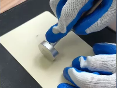Coating adhesion test for color coated aluminum