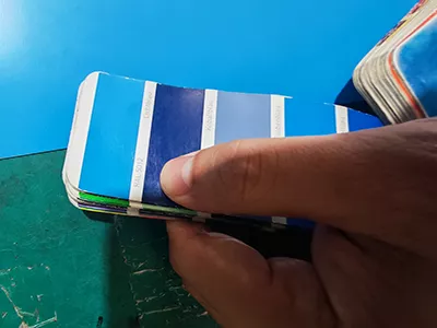 Color difference testing for prepainted aluminum coil