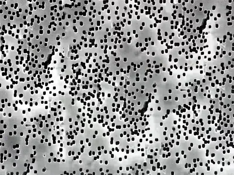Etched aluminium foil surface for electrolytic capacitor anode