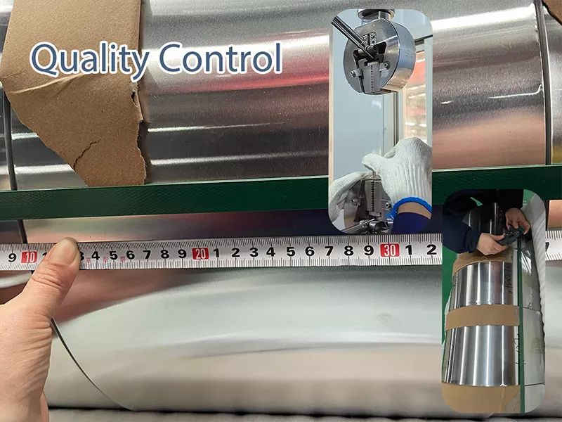 Quality inspection of insulation aluminum coil for aluminum jacketing