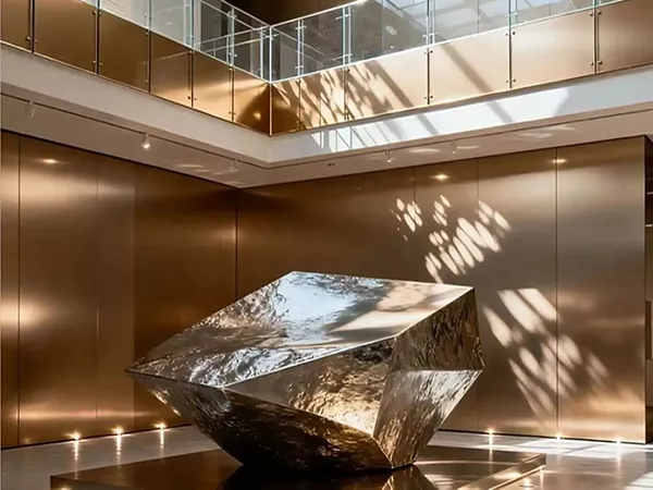 Anodized aluminum coil for interior wall decoration and cladding