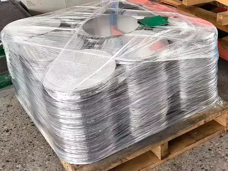 Custom aluminum circle plate order for South Korean customer