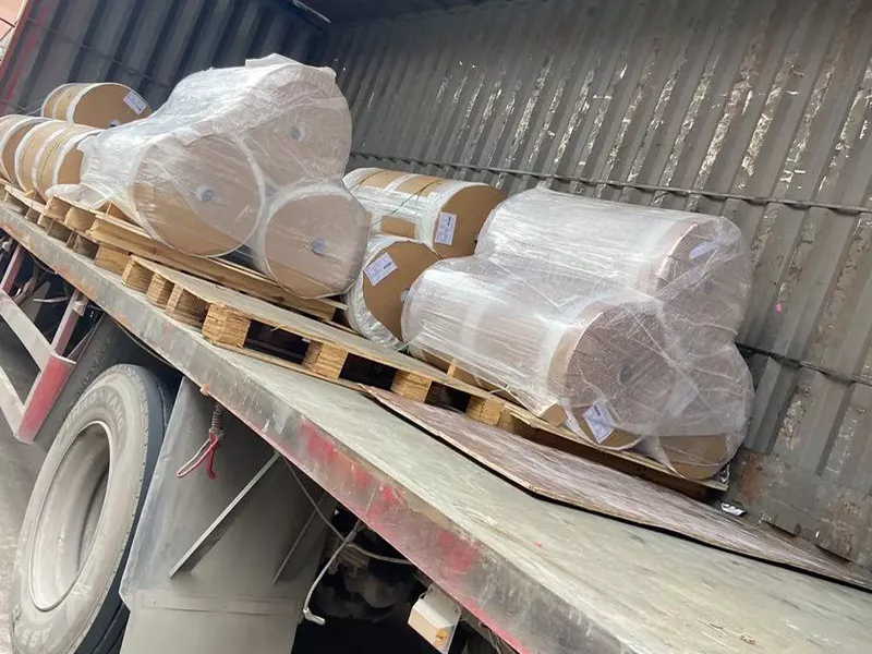 3003 aluminum foil export packaging with wooden pallets and moisture-proof protection