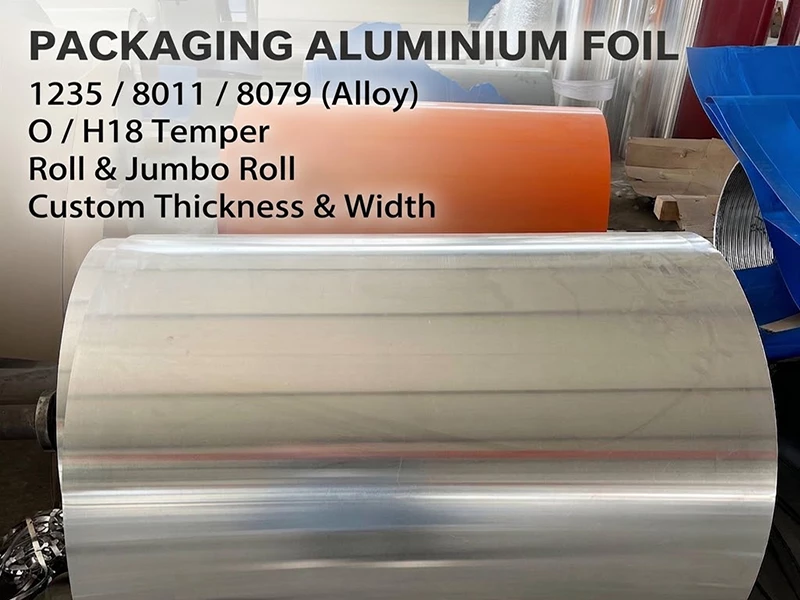 Packaging aluminium foil roll for packaging from Haomei Aluminum